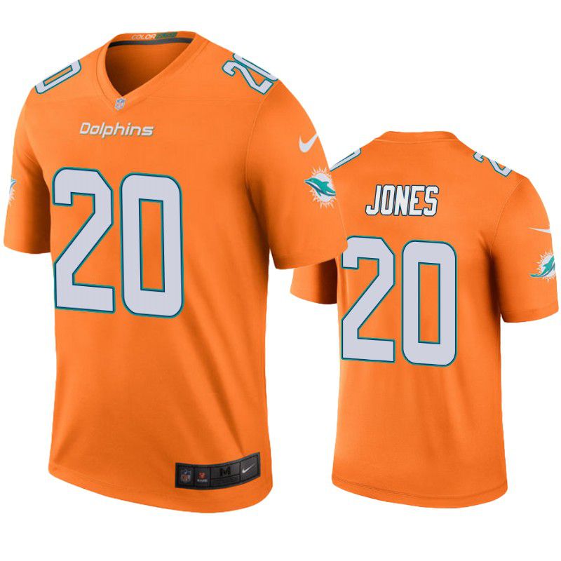 Men Miami Dolphins 20 Reshad Jones Nike Orange Color Rush Limited NFL Jersey